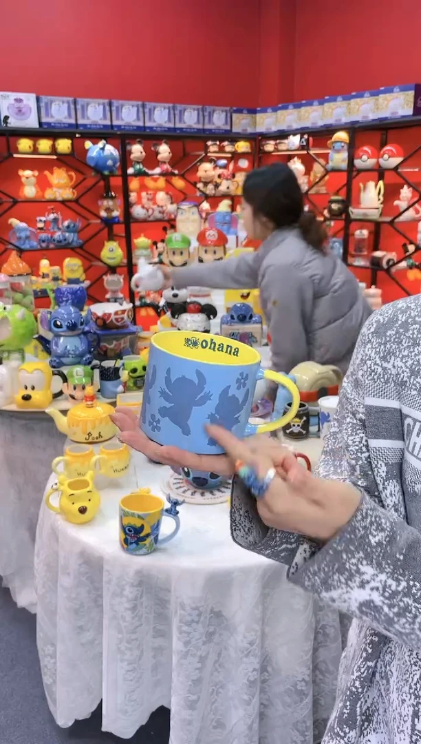 【闪购商品】1@@陶瓷杯史迪仔杯子