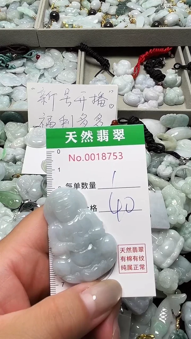 翡翠未镶嵌吊坠(不含链)8753