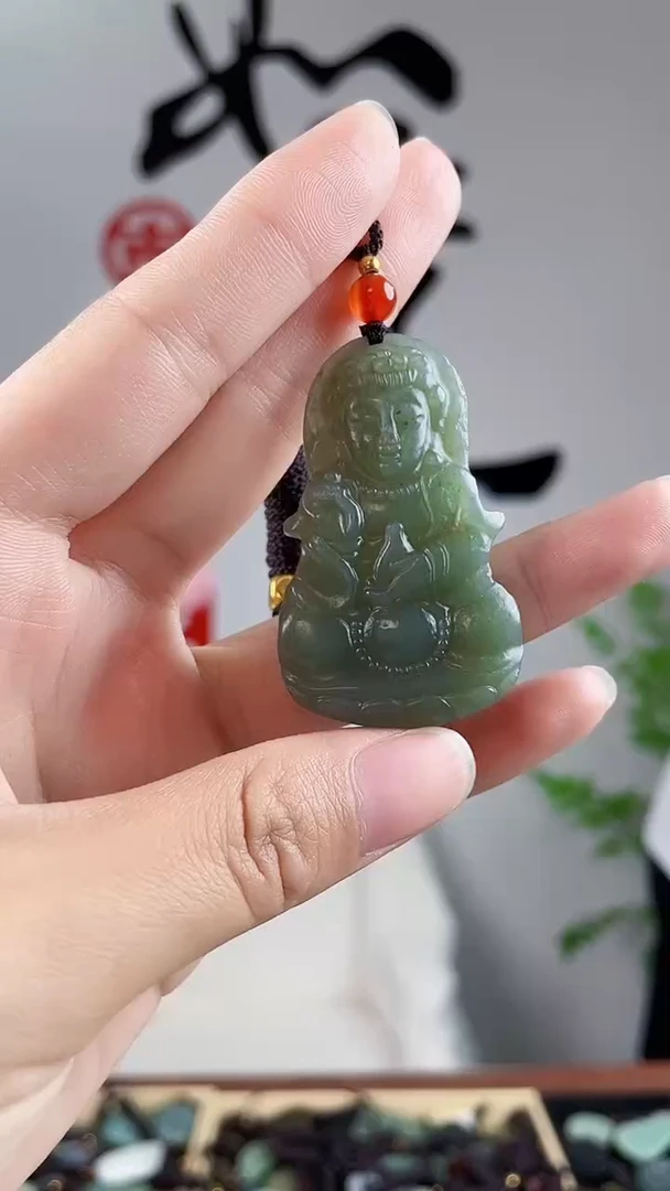 和田玉未镶嵌颈饰拍一发一，多样性发货