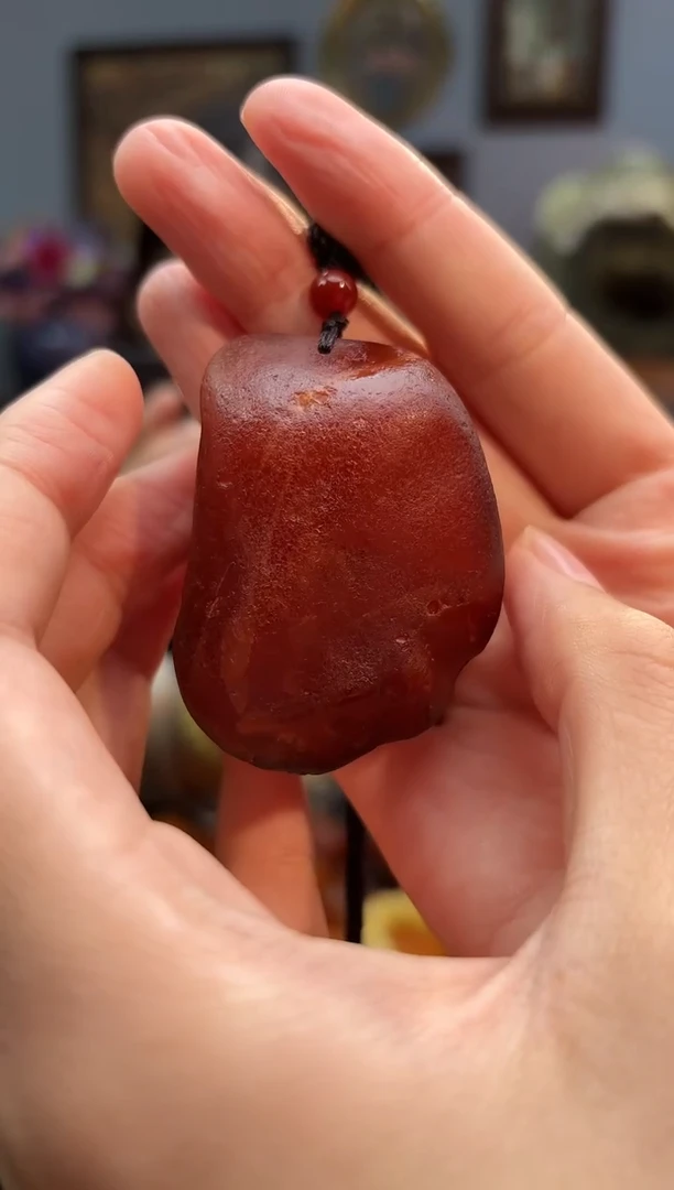 琥珀颈饰未镶嵌吊坠