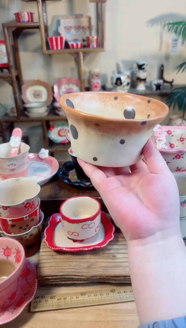 陶瓷珍珠点点果篮【十里高温釉下彩陶瓷】