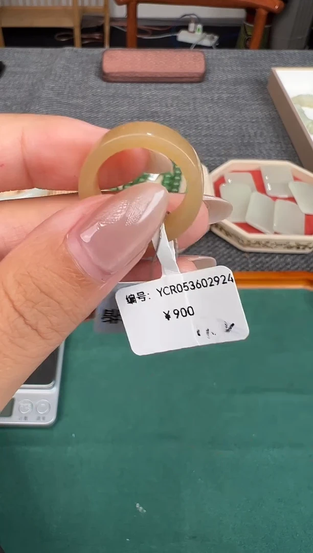 和田玉戒指未镶嵌YCR 17.3