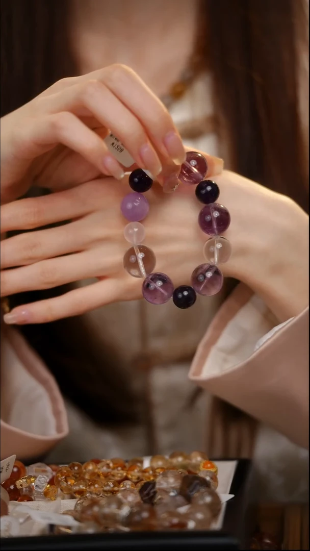 未镶嵌手链水晶紫水