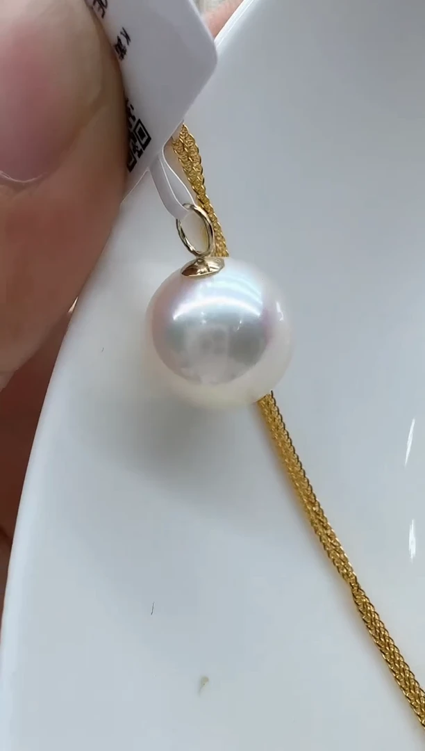 【闪购商品】淡水珍珠颈饰18K金镶嵌清货