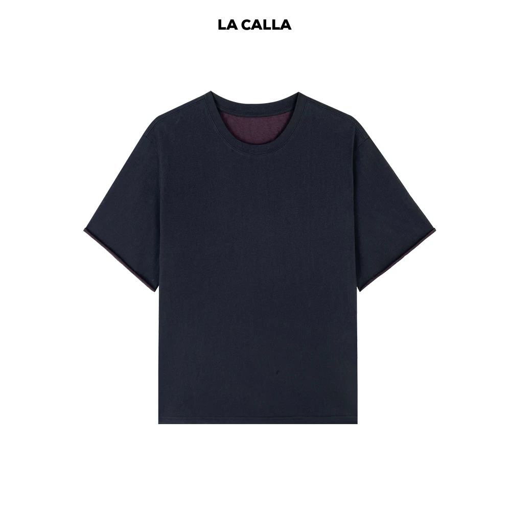 LA CALLA双色卷卷T恤 YY-M-5374
