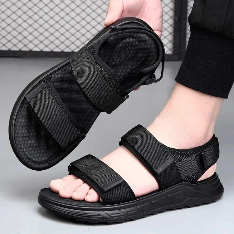 凉鞋男夏季2025新款户外运动休闲沙滩鞋男士防滑防水凉鞋魔术贴