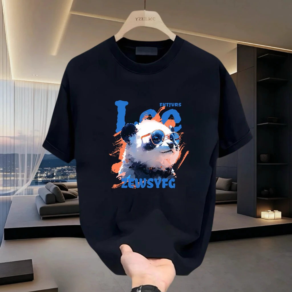 美式痞帅重磅纯棉短袖T恤青年男女款夏季ins潮牌男士圆领百搭上衣