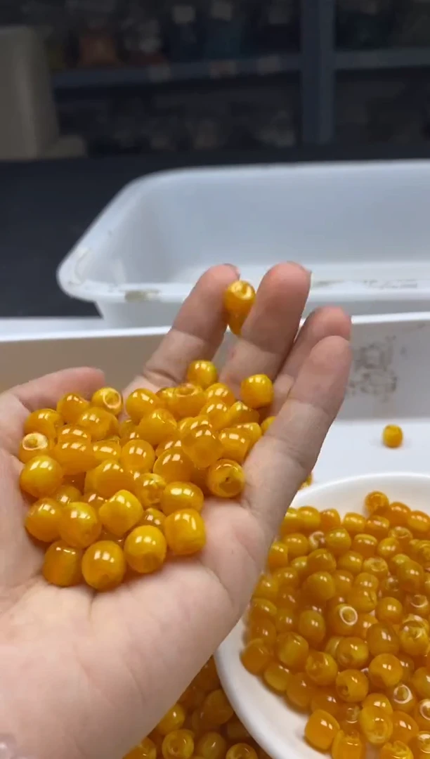 未镶嵌颈饰蜜蜡w2589鸡油黄蜜蜡直切老型8*6mm*20颗