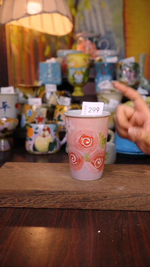 摆件泥垚手作 景德镇手工手绘器物