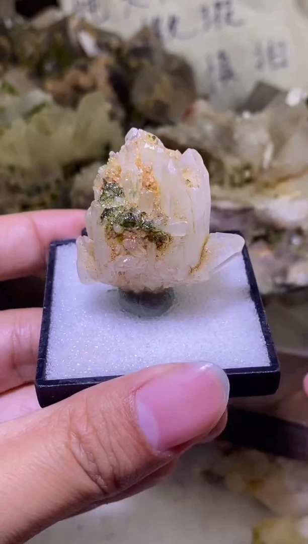 未镶嵌珠宝半成品水晶78号 莫奈双浮生花园水晶