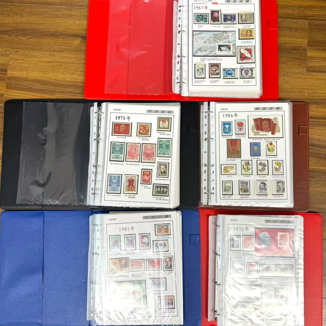 苏联大册子五本外国邮票1967-1991年