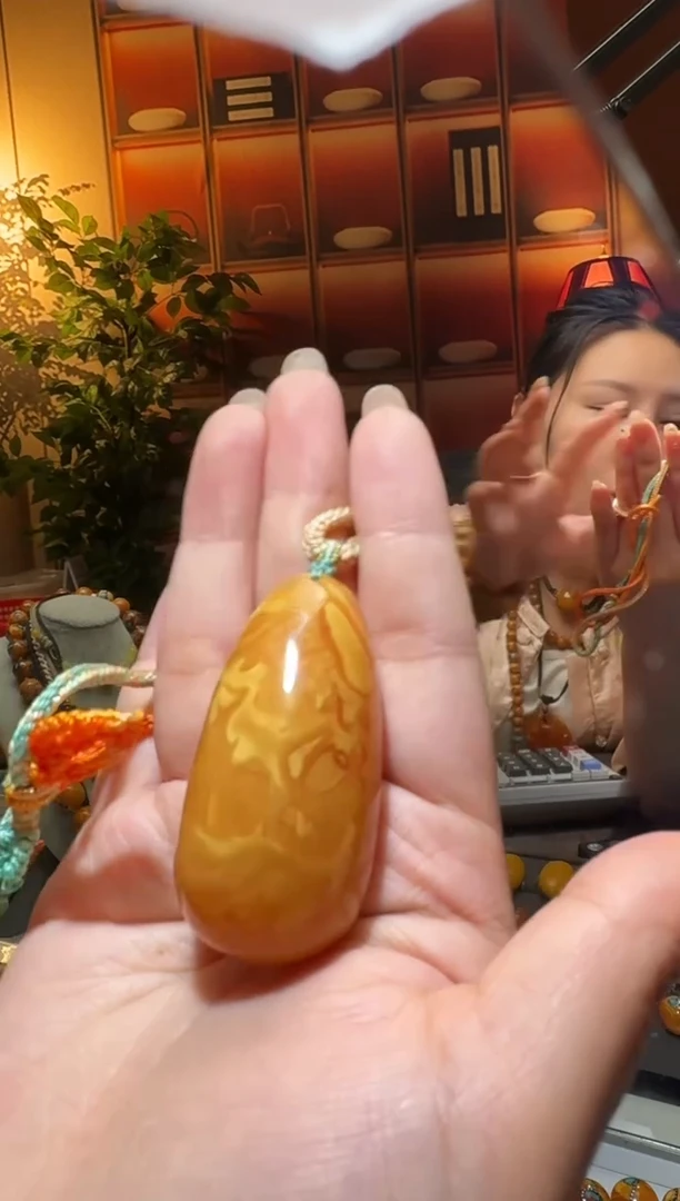 蜜蜡颈饰未镶嵌0885天然蜜蜡珠宝奇石全都保真