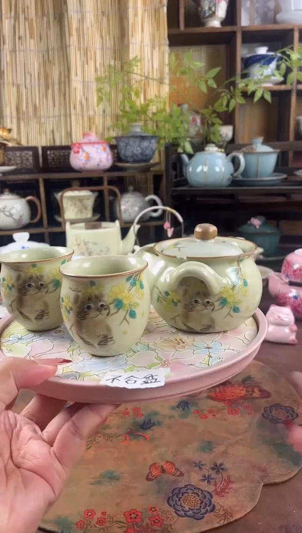 汝窑 1壶2杯 不含盘的