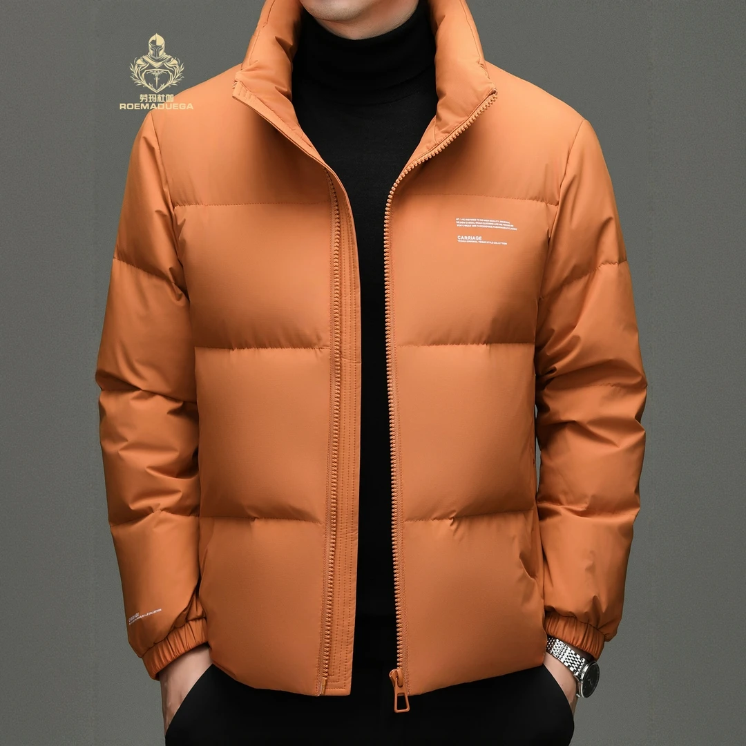 ROEMADUEGA劳玛杜伽立领羽绒服男士冬季加厚保暖时尚宽松休闲外套