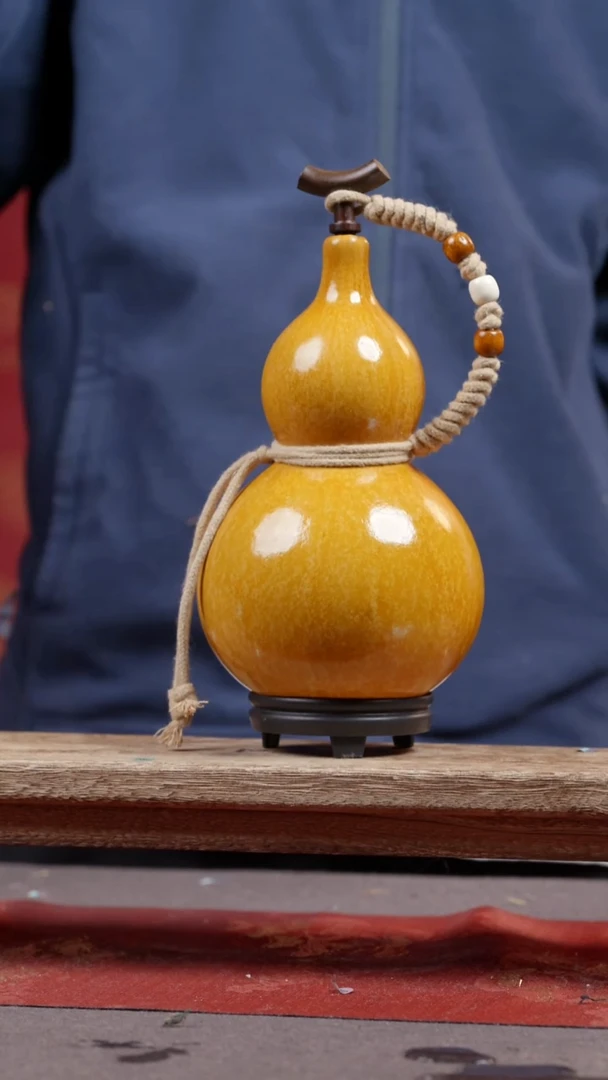 42号大漆精品葫芦一物一拍700ml网兜