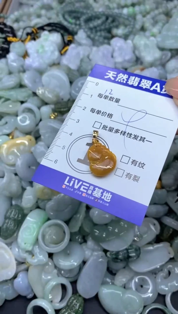 颈饰未镶嵌翡翠天然翡翠A货批量多样性发一件