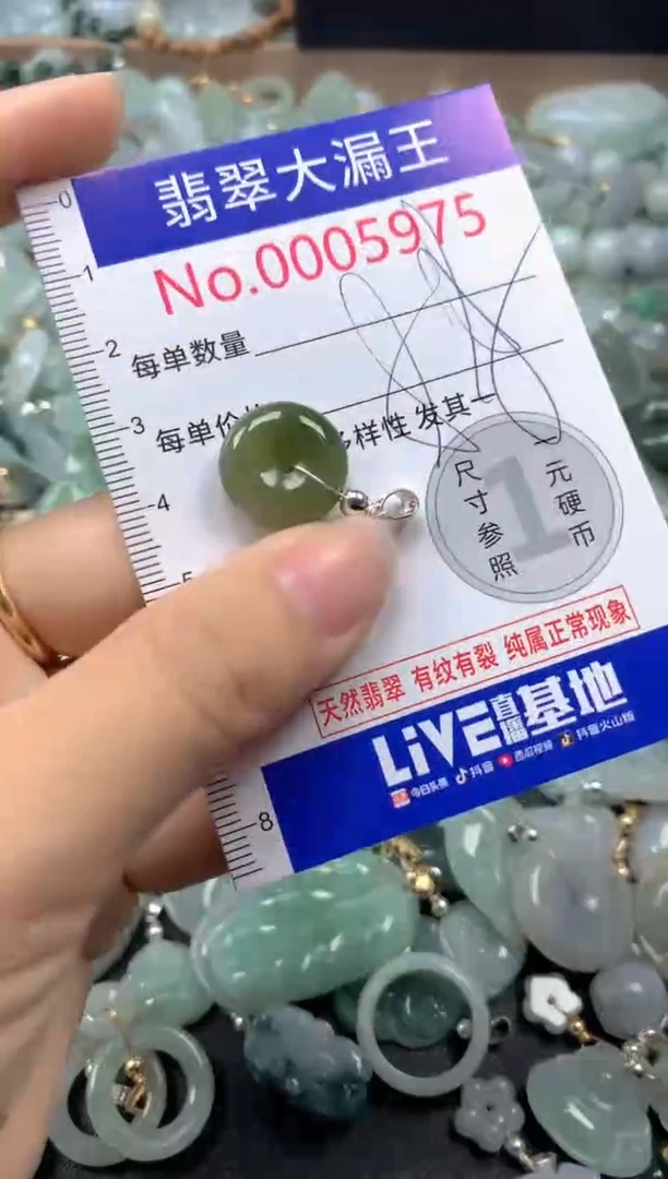 翡翠未镶嵌吊坠(不含链)5975