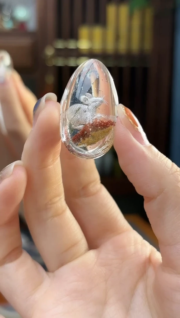 未镶嵌车挂水晶水晶鼠配饰ZD