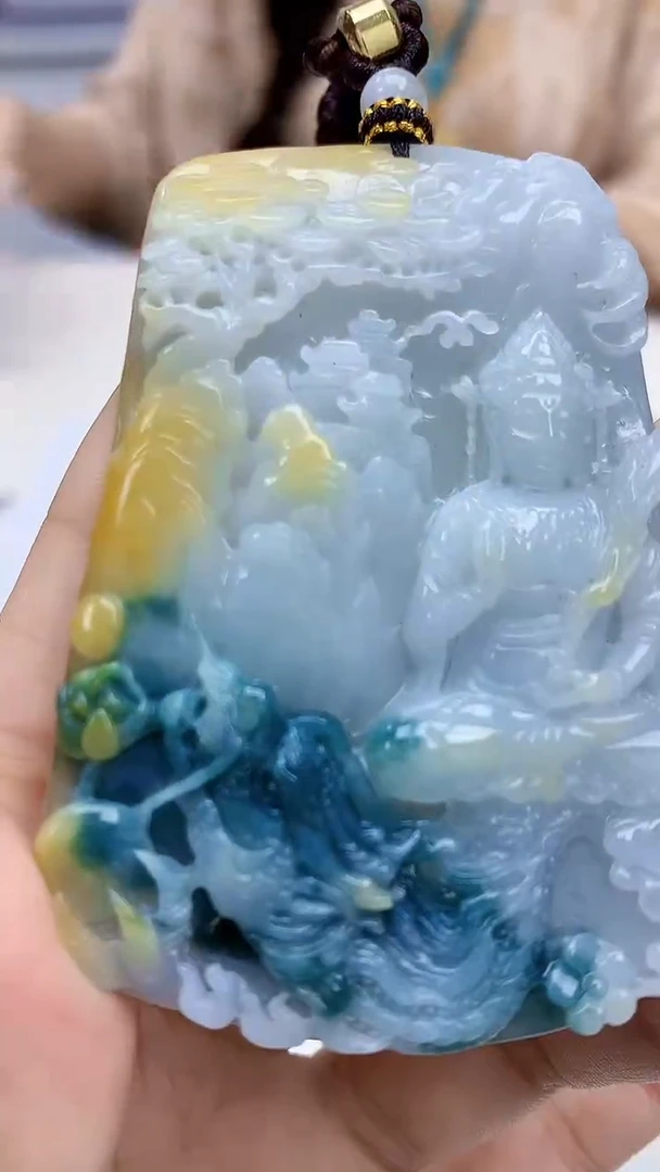 定制翡翠未镶嵌4829xx-毛货挂件73