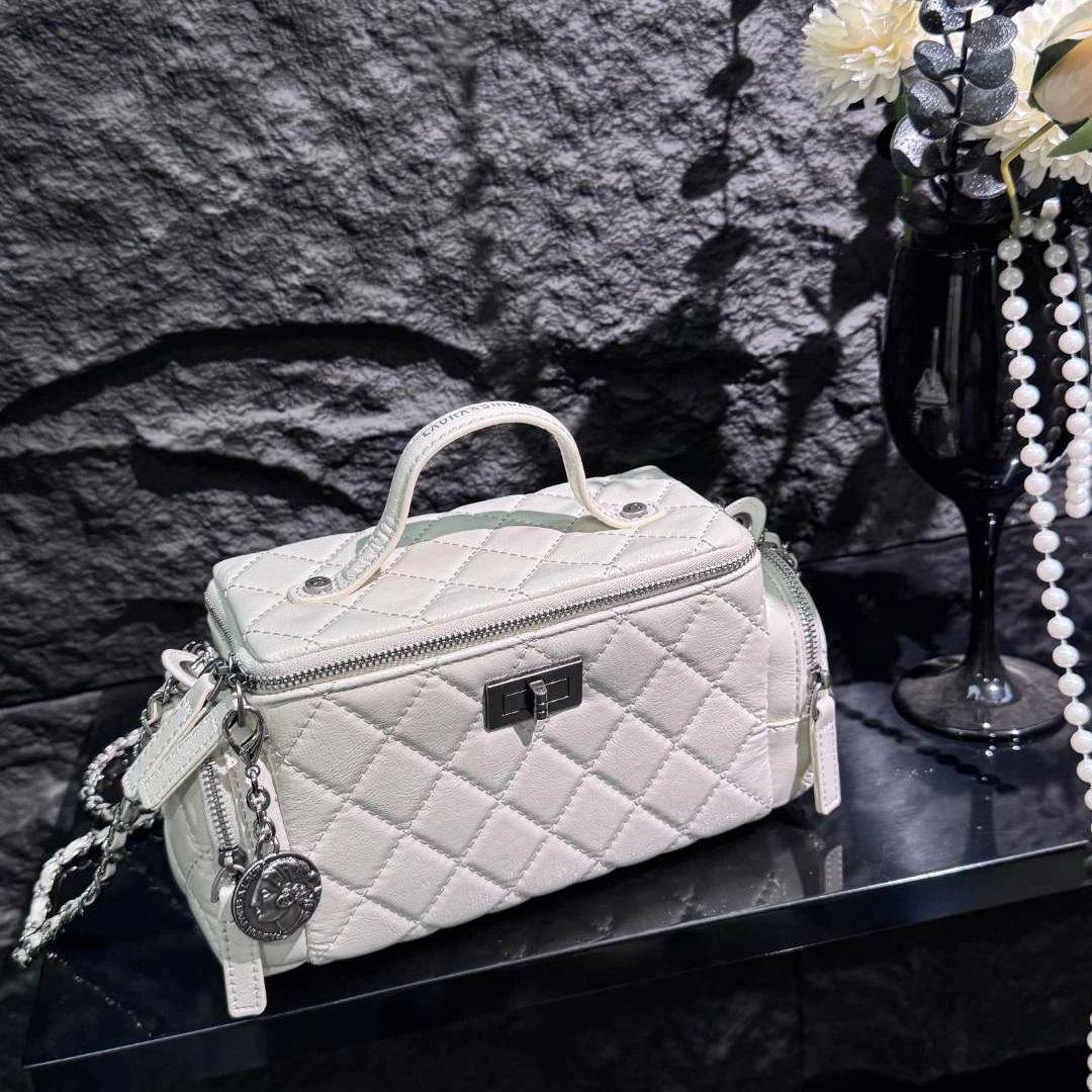 【芝麻集】SD-5191-奶油白RAIN.CUN休闲腋下百搭时尚斜跨轻奢女包