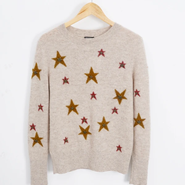 95新 Chanel/香奈儿 羊绒/SC0096/星星毛衣/36码