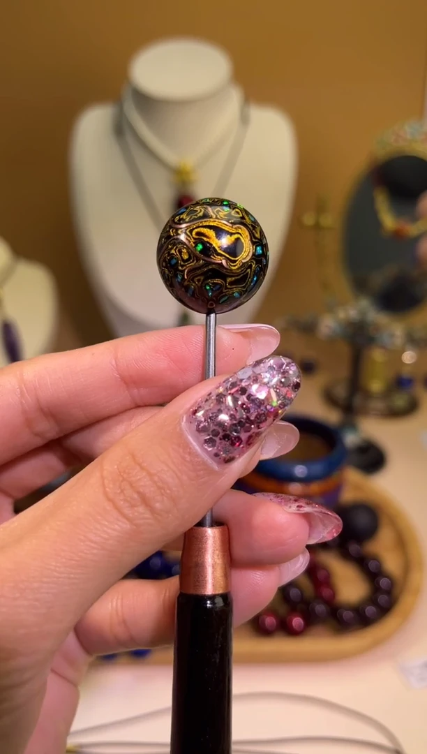 榕城大漆双非遗嵌丝变彩单珠2.0