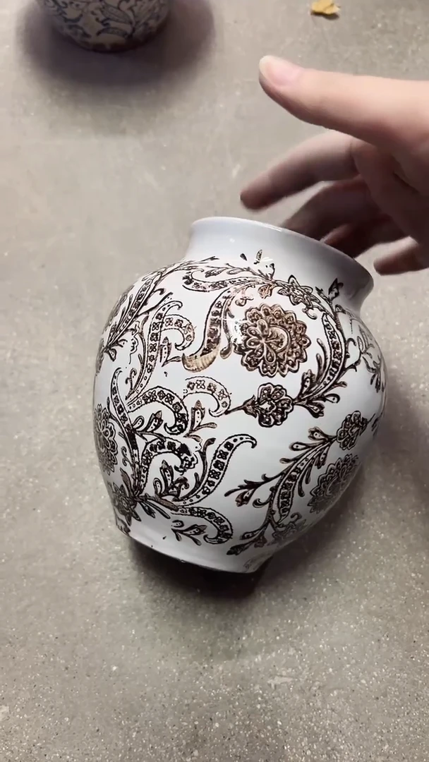 【闪购商品】陶瓷陶瓷花盆高15.5CM内口8.5CM