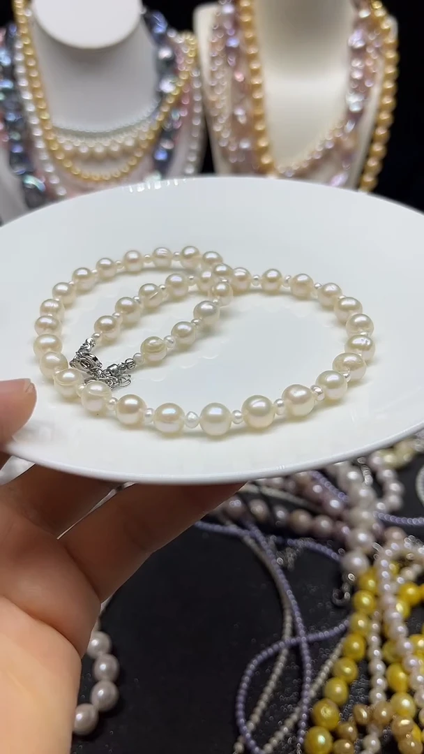 淡水珍珠未镶嵌颈饰多人