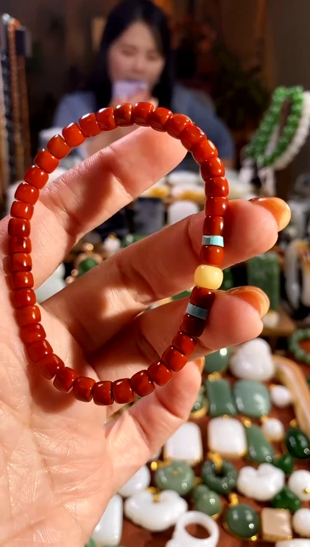 未镶嵌手链南红玛瑙.