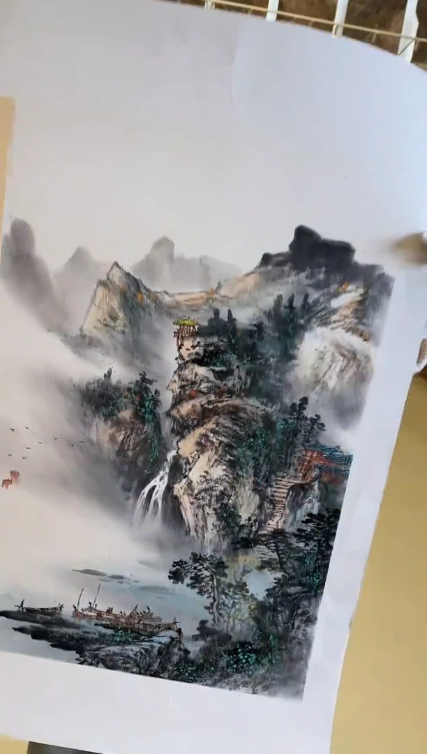 国画22送书众合郝凤先老师作品