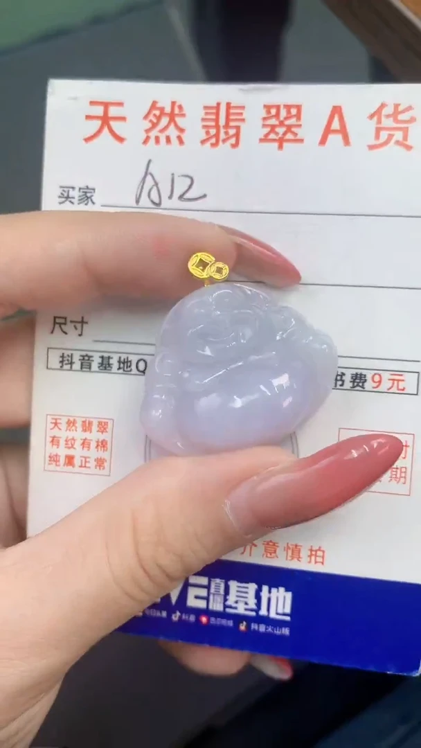 颈饰银S925镶嵌翡翠天然A货翡翠挂件