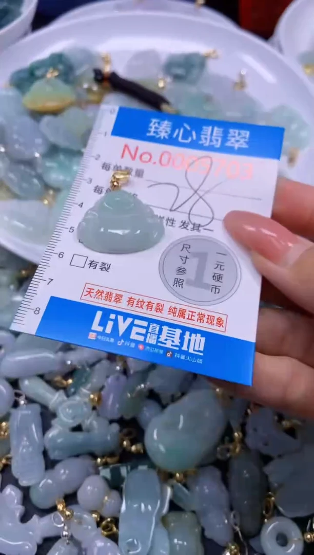 翡翠未镶嵌颈饰5703