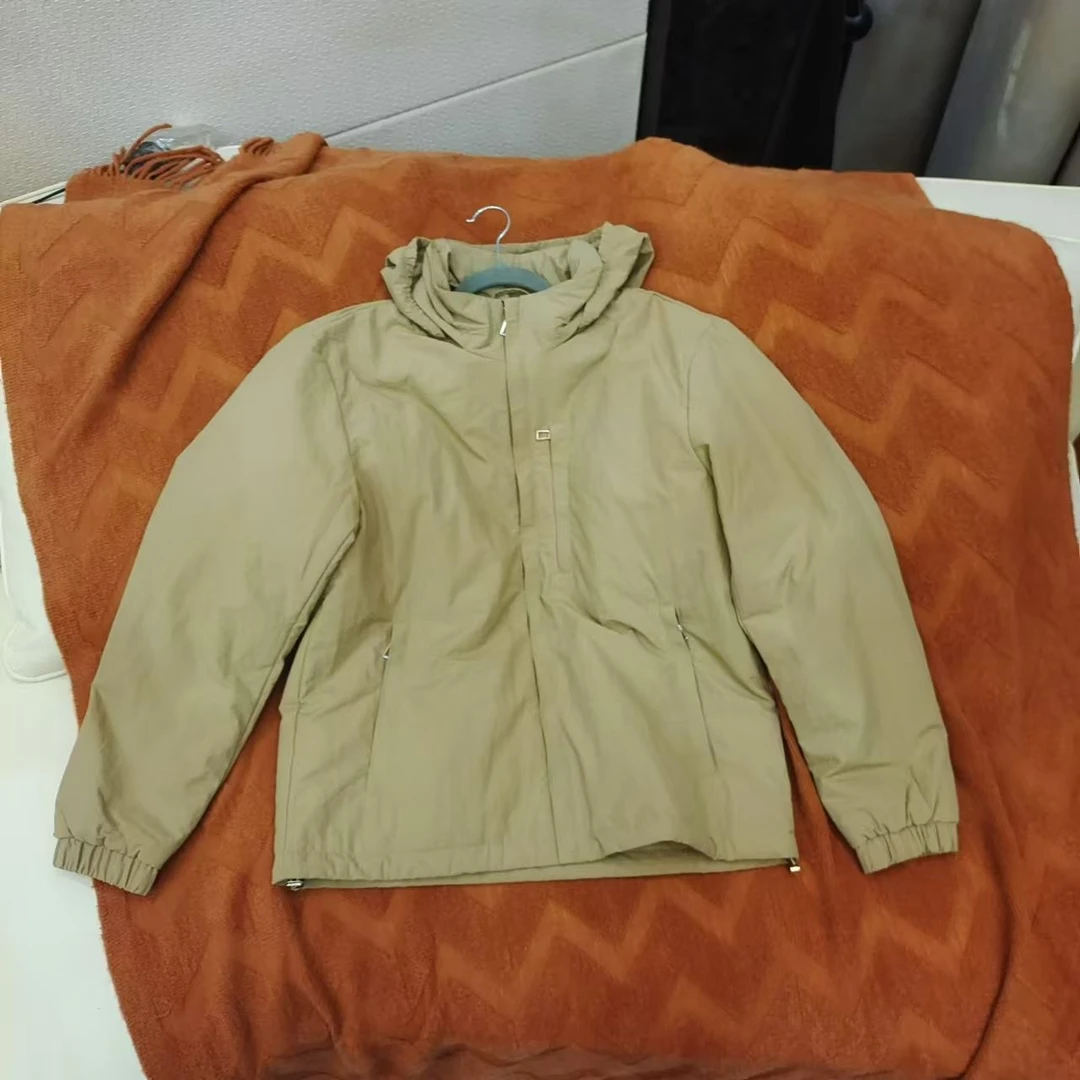 【正经小郑--孤品】老炮的男士卡其色薄棉服