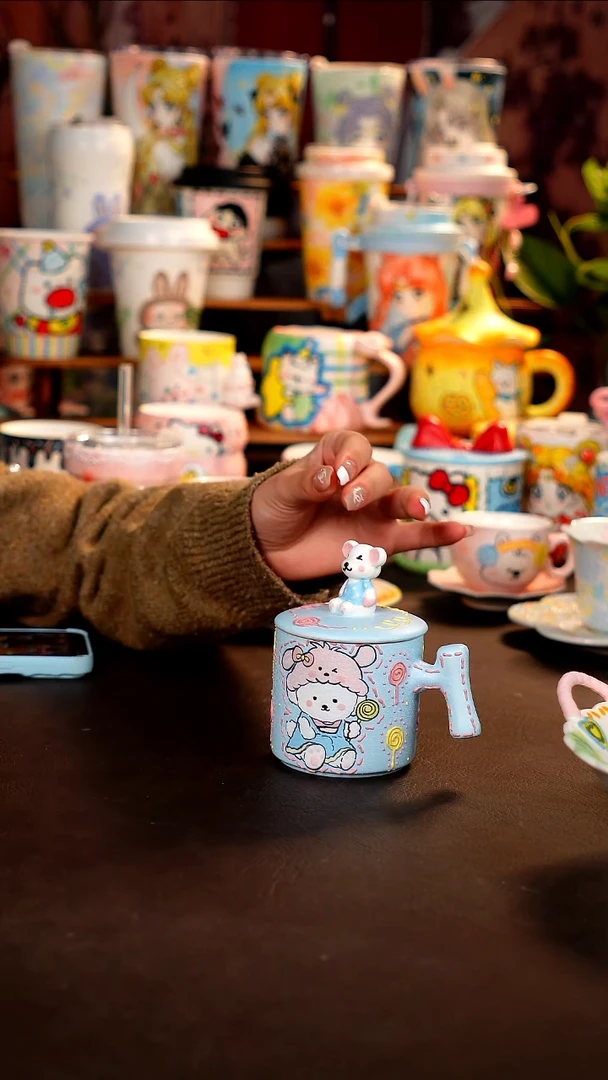 景德镇手工手绘杯杯