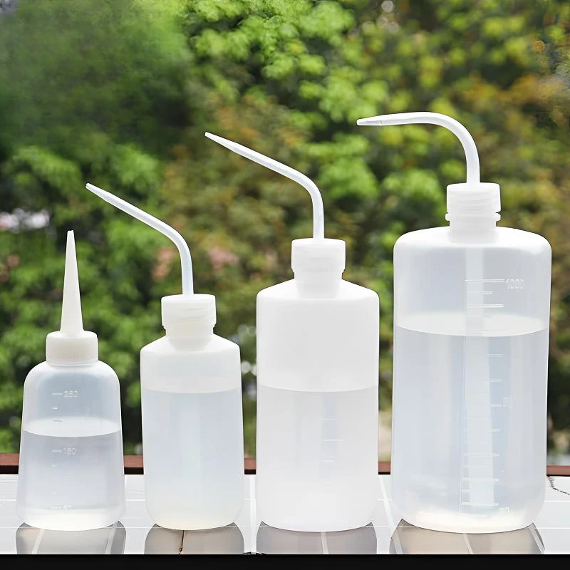 浇水壶挤压式小型室内园艺工具长嘴弯嘴花卉多肉景观植物滴水喷壶