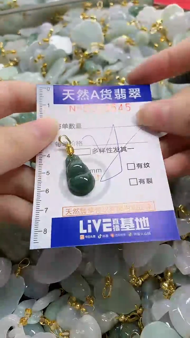 颈饰未镶嵌翡翠天然A货翡翠