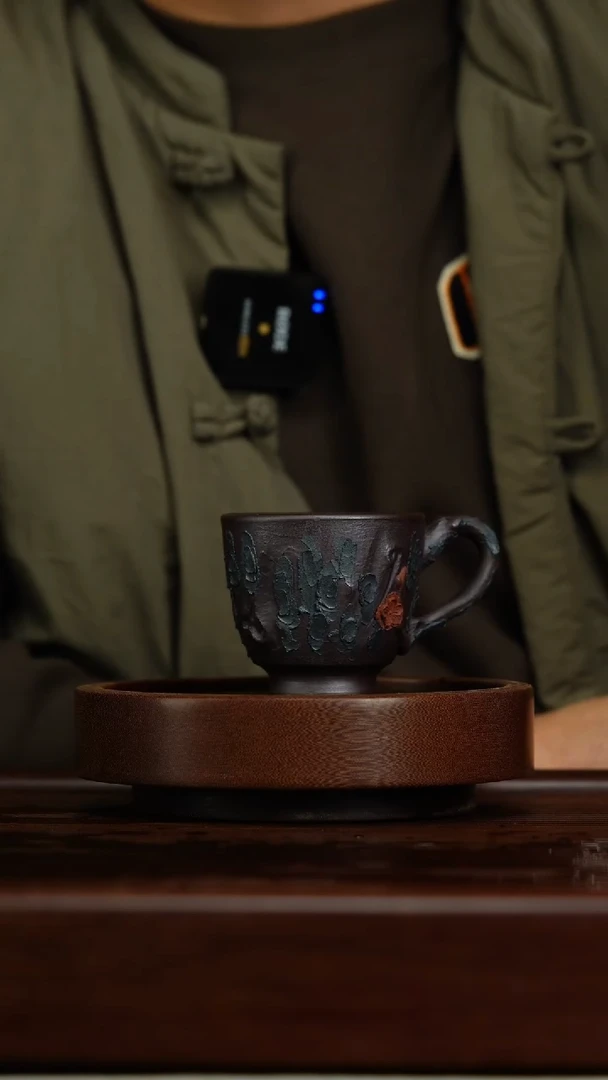 【闪购商品】紫砂茶壶b1带把松桩杯