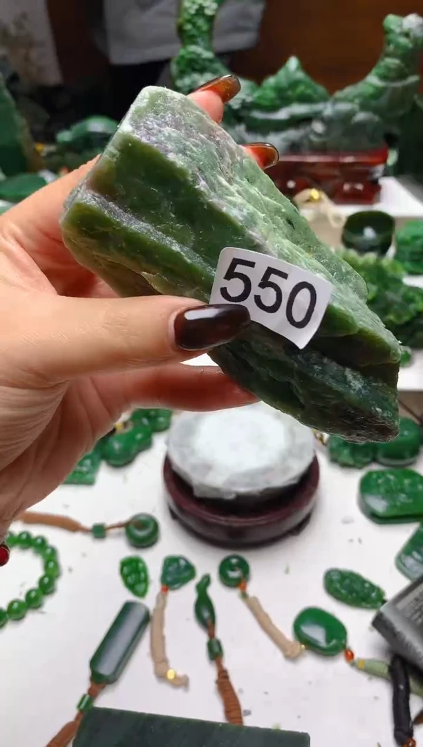 未镶嵌和田玉珠宝半成品1