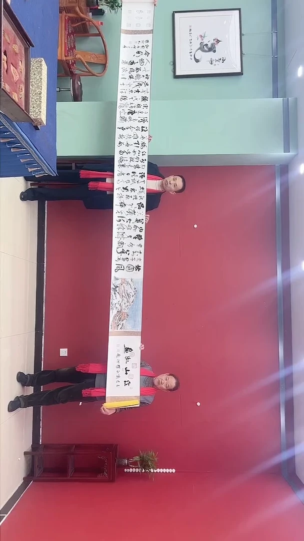 【闪购商品】书法沁园春雪 5米卷 证书锦盒