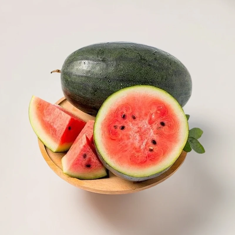 【整果】黑美人西瓜半个约1300-1600g(需要切请备注不备注默认不切）