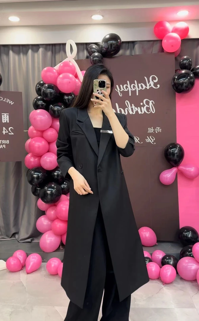 新（孤品）时尚休闲法式百搭套装套裤套裙韩版显瘦气质女外套001