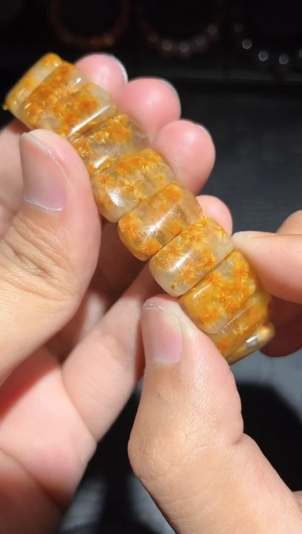 【闪购商品】水晶手牌未镶嵌钛晶花手牌（多样性发其一）