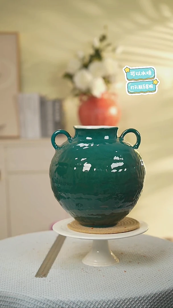 景德镇高端陶瓷花瓶家居水培插花瓶