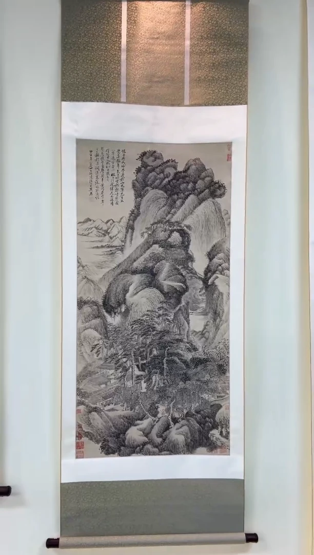 【复刻品】吴历 松壑鸣泉