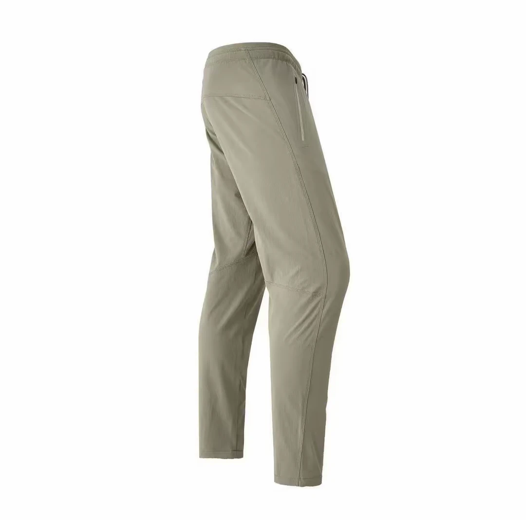 户外软壳登山裤 男装速干弹力休闲裤 夏季薄款直筒修身男裤子