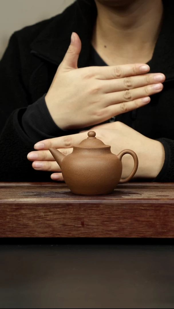紫砂茶壶老段 笠帽水平