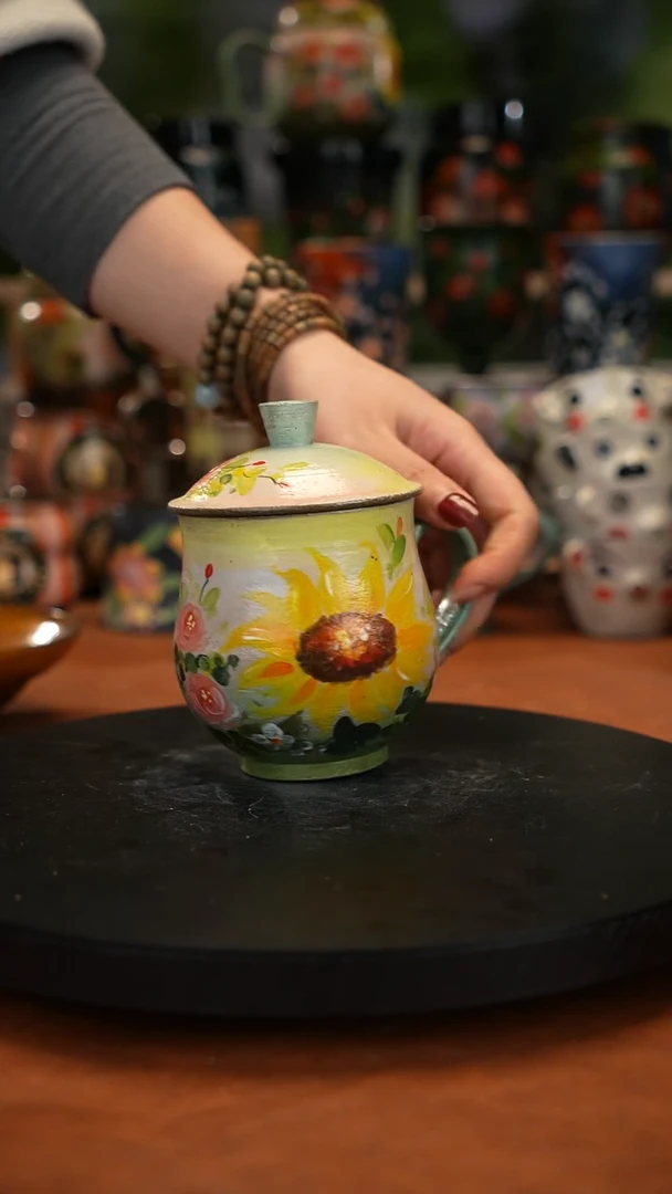 油画手 绘釉下彩