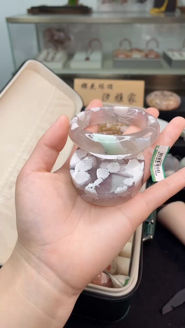 未镶嵌手镯石英质玉60圈口（赠品镯心）655784