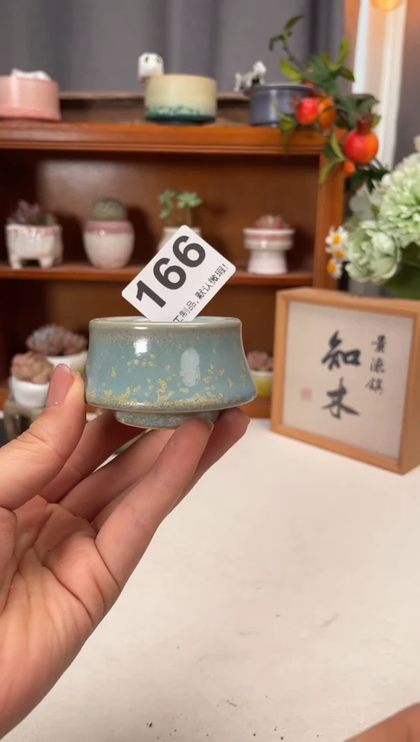 瓷片166知木小芳花盆