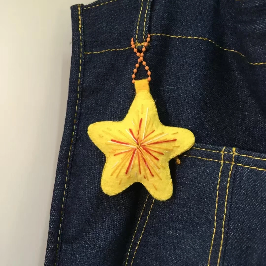 【吖比】星星御手不织布DIY礼物个性化刺绣星星挂件礼物